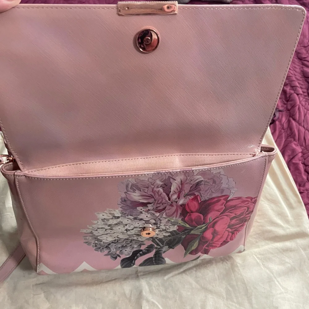 Ted Baker Pink Floral Satchel - Picture 4 of 4